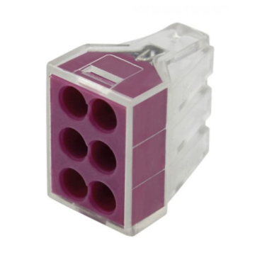 COMMEL konektor šestostruki za puni kabl 0,75-2,5mm2 20/1
