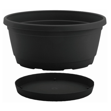 NICOLI saksija Rumba komplet antracit 18cm