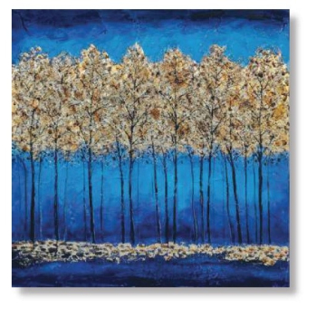 AMBIENTE GLAMOUR slika Bosco Oro100x100cm
