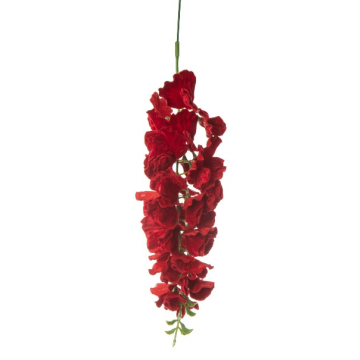 DEKORACIJA grana Wisteria crvena 20cm
