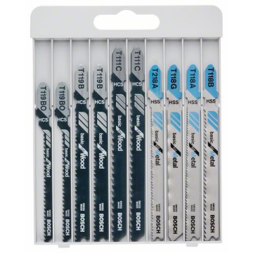 BOSCH listovi za ubodnu pilu drvo/metal SET 10 kom