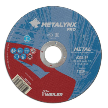 WEILER ploča rezna 125x3x22 Metalynx Pro