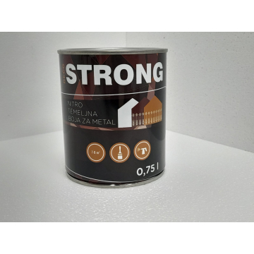 DECO STRONG boja za metal smeđa  0,75l temeljna