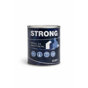 DECO STRONG emajl za drvo i metal 0,65l zelena,