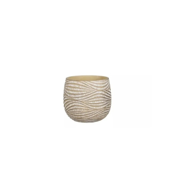 MICA ukrasna saksija Hendrick, krem 19cm