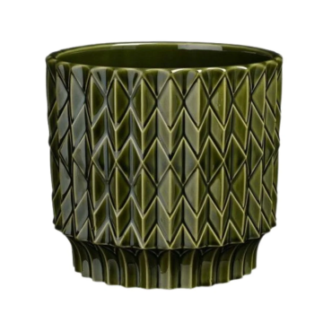 MICA saksija ukrasna Lauria fi 19 cm zelena