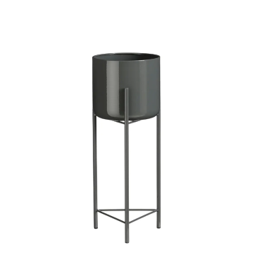 MICA stalak za saksije metalni Colyn h45 cm fi17 cm crni