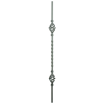 IND.I.A kovani element štap 12x12 h=900mm dvije šišarke