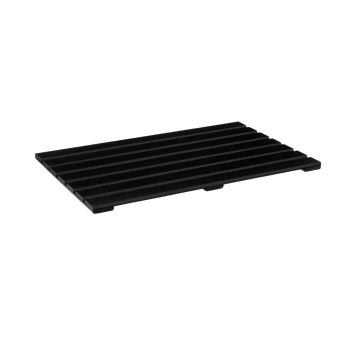 5FIVE drveni podmetač za tuš bambus crni 53x36 cm