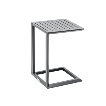 HESPERIDÉ stolić Evasion aluminijum grafit siva 38 x 56,5 x 38 cm