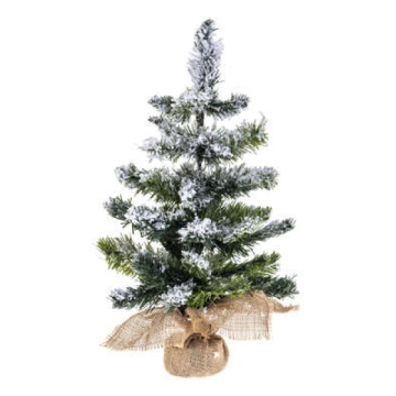 FÉÉRIC LIGHTS& CHRISTMAS jelka snježna u saksiji sa mašnom 29 x 50 cm