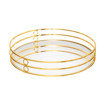 TACNA staklena GOLD 30X5,5 CM