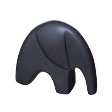 ATMOSPHERA figura slon keramički crne boje 14 x 4,5 x 12 cm