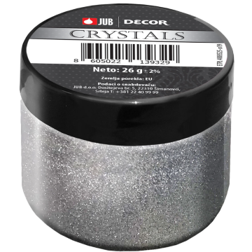 JUB dekoracija Crystals gliter 26 g