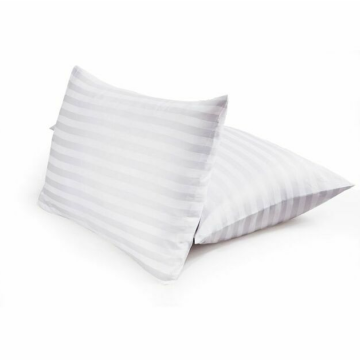 JASTUČNICA saten pruga 60x80 cm - bijela