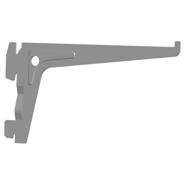 ELEMENT SYSTEM nosač police 2 kvake sivi 25cm