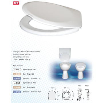 BRTVA PLAST wc daska Perla Softclose ABS