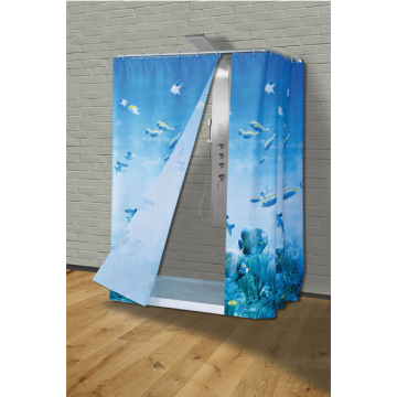 SANIPLAST zavjesa kupatilska 180x200cm Reef