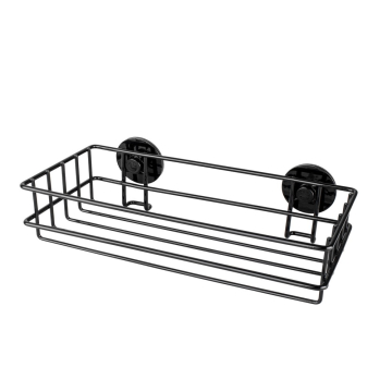 AWD polica ravna crna samoljepljiva 8 x 25,7 x 12,5 cm