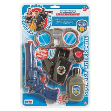 RSTOYS Policija set, pištolj, lisice, boca i sat