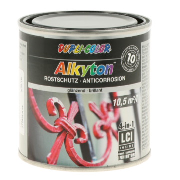 ALKYTON lak 4u1 RAL 9005 crna sjaj 0.25l