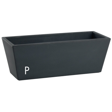 ŽARDINJERA Nicoli Mysia Antracit 50x20cm