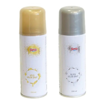 SPREJ za dekor zlatni/srebrni 250 ml