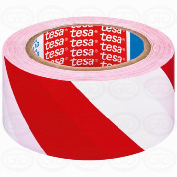 TESA traka za pod crveno-bijela 33:50