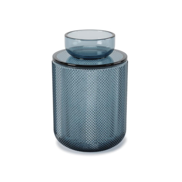 UMBRA organizer stakleni plavi sa poklopcem 10 x 15 cm
