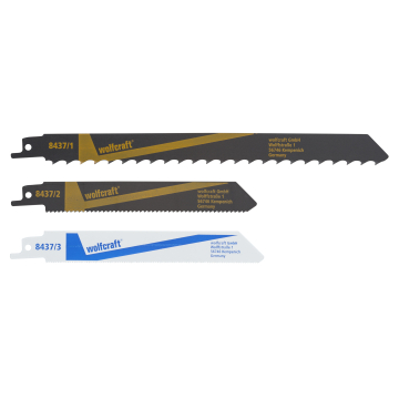 WOLFCRAFT set pila za drvo 3 kom