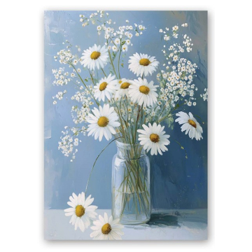SLIKA cvijet margarita u vazi 50x70cm