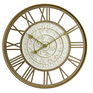 DECOSTRONG zidni sat zlatni rimski ornament 60cm