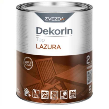 ZVEZDA lazura sa lakom Dekorin bezbojni 0,75l