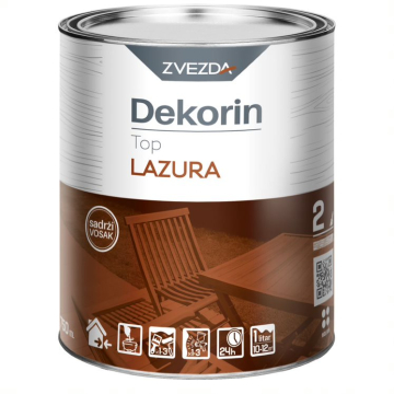 ZVEZDA lazura sa lakom Dekorin orah 0,75l